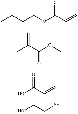 2-Propenoic acid, 2-methyl-, methyl ester, polymer with butyl 2-propenoate, 2-mercaptoethanol and 2-propenoic acid Struktur