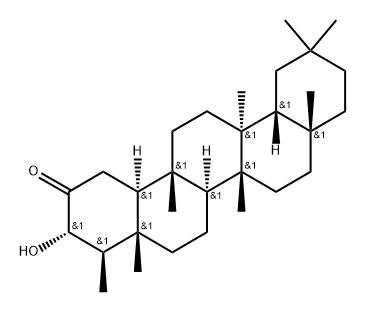 HYDROXYFRIEDELAN-2-ONE, 3-A-(RG) Struktur