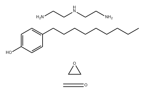 甲醛与N-(2-氨基乙基)-1,2-乙二胺、4-壬基苯酚和环氧乙烷的聚合物 结构式
