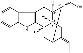 17-ヒドロキシ-4α-メチルサルパガン-4-イウム 化学構造式