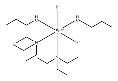 dibutylbis(triethylamine)difluorotin Structure