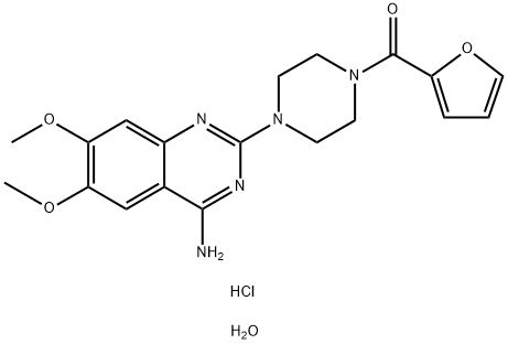 盐酸哌唑嗪 水合物, 67944-25-6, 结构式