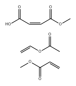 2-Butenedioic acid (2Z)-, monomethyl ester, polymer with ethenyl aceta te and methyl 2-propenoate, sodium salt Structure