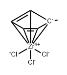 Methylcyclopentadienylzirkoniumtrichlorid Structure