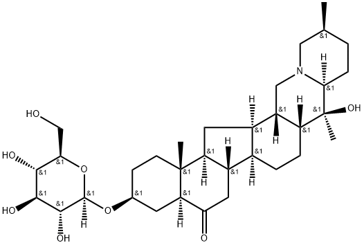 Sipeimine-3-β-D-glucoside Struktur