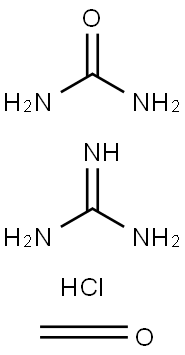 Urea, polymer with formaldehyde and guanidine monohydrochloride Struktur