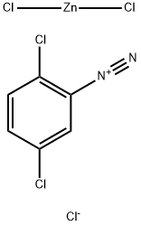 2,5-dichlorobenzenediazonium chloride, compound with zinc chloride Struktur