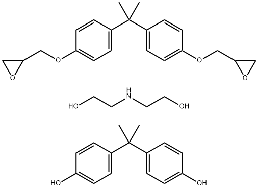 Phenol, 4,4'-(1-methylethylidene)bis-, polymer with 2,2'-[(1-methylethylidene)bis(4,1-phenyleneoxymethylene)]bis[oxirane], reaction products with diethanolamine|4,4'-(1-甲基亚乙基)双酚与2,2'-[(1-甲基亚乙基)双(4,1-亚苯氧基亚甲基)]双环氧乙烷的聚合物和二乙醇胺的聚合物