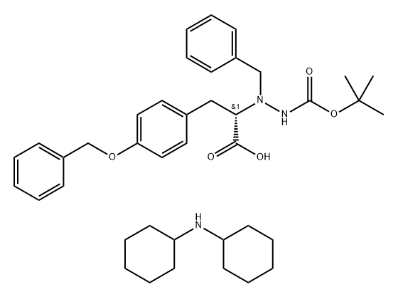 (S)-(+)-N-苄基-N'-BETA-BOC-O-苄基-L-肼基酪氨酸,680601-76-7,结构式