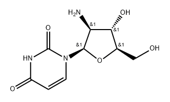 2'-Amino-2'-deoxy--D-arabinouridine Struktur