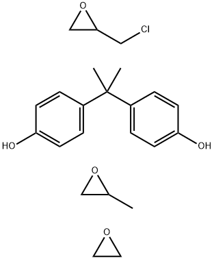 Phenol, 4,4-(1-methylethylidene)bis-, polymer with (chloromethyl)oxirane, methyloxirane and oxirane Struktur