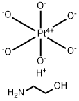 dihydrogen hexahydroxyplatinate, compound with 2-aminoethanol (1:2) Structure