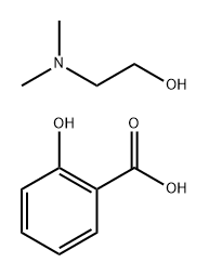 Benzoic acid,2-hydroxy-,compd. with 2-(dimethylamino)ethanol Struktur
