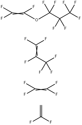 1-Propene, 1,1,2,3,3,3-hexafluoro-, polymer with 1,1-difluoroethene, 1,1,1,2,2,3,3-heptafluoro-3-[(trifluoroethenyl)oxy]propane and tetrafluoroethene Structure