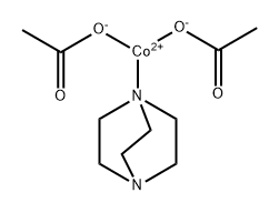 Cobalt, bis(acetato-.kappa.O)(1,4-diazabicyclo2.2.2octane-.kappa.N1)-, homopolymer Structure