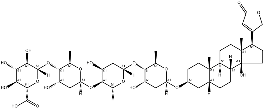 digitoxin-16'-glucuronide Structure