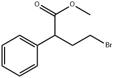 Benzeneacetic acid, α-(2-bromoethyl)-, methyl ester Struktur