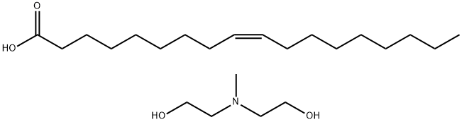 9-Octadecenoic acid (9Z)-, ester with 2,2'-(methylimino)bis[ethanol] Struktur