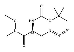 Carbamic acid, N-[(1S)-1-(azidomethyl)-2-(methoxymethylamino)-2-oxoethyl]-, 1,1-dimethylethyl ester
