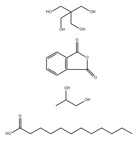 1,3-Isobenzofurandione, polymer with 2,2-bis(hydroxymethyl)-1,3-propanediol and 1,2-propanediol, dodecanoate Structure