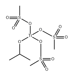 tris(methanesulphonato-O)(propan-2-olato)titanium 结构式