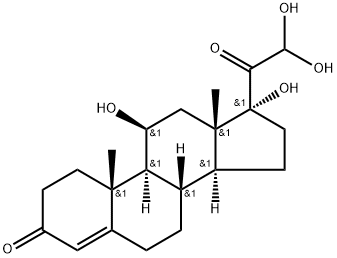 17-DEHYDRO-21-HYDROXY HYDROCORTISONE, 68473-77-8, 结构式
