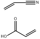 2-propenoic acid, polymer with 2-propenenitrile,calcium salt Struktur