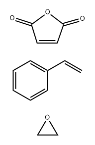 2,5-Furandione,polymer with ethenylbenzene and oxirane Struktur