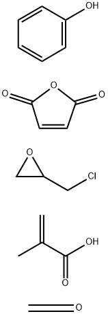 2-Methyl-2-propenoic acid,polymer with(chloromethyl)oxirane,2,5-furandione,phenol and formaldehyde 化学構造式