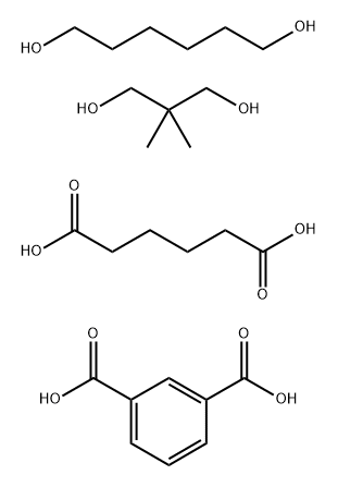 1,3-Benzenedicarboxylic acid, polymer with 2,2-dimethyl-1,3-propanediol, hexanedioic acid and 1,6-hexanediol 化学構造式