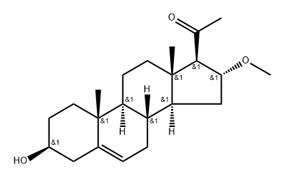 醋酸妊娠双烯醇酮酯杂质N,68520-34-3,结构式
