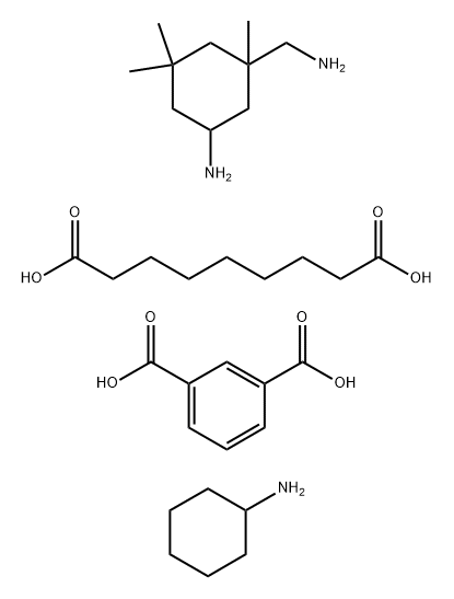(イソホロンジアミン/シクロヘキシルアミン/イソフタル酸/アゼライン酸)コポリマー 化学構造式