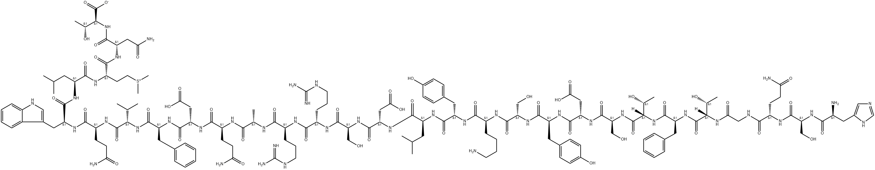 S-methylglucagon Structure