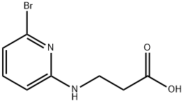 3-((6-溴吡啶-2-基)氨基)丙酸, 68638-67-5, 结构式