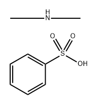 Benzenesulfonic acid, mono-C10-16 alkyl derivs., compds. with dimethylamine Struktur