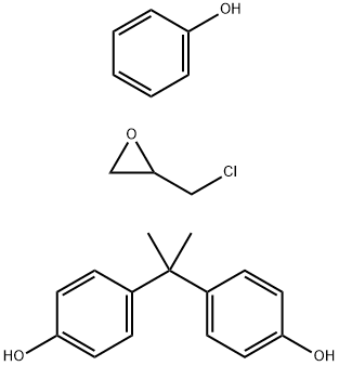 Phenol, 4,4-(1-methylethylidene)bis-, polymer with (chloromethyl)oxirane, reaction products with phenol,68649-35-4,结构式