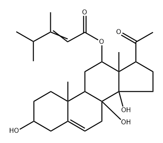6870-10-6 (17R)-12β-[(3,4-Dimethyl-1-oxo-2-pentenyl)oxy]-3β,8β,14β-trihydroxypregn-5-en-20-one