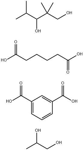 1,3-Benzenedicarboxylic acid, polymer with hexanedioic acid, 1,2-propanediol and 2,2,4-trimethyl-1,3-pentanediol Structure