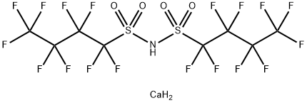 ビス(ノナフルオロブタンスルホニル)イミドカルシウム(II) 化学構造式