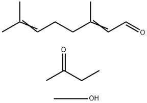 3,7-二甲基-2,6-辛二烯醇与甲基乙基酮和甲醇蒸馏轻组分的反应产物, 68937-18-8, 结构式