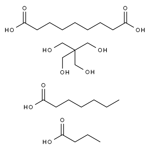 Nonanedioic acid, mixed esters with butyric acid, heptanoic acid and pentaerythritol Structure