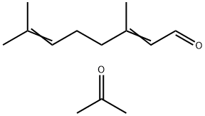 3,7-二甲基-2,6-辛二烯醛与丙酮反应产物的轻馏分副产物 结构式