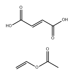 2-Butenedioic acid (2E)-, di-C16-18-alkyl esters, polymers with vinyl acetate Struktur