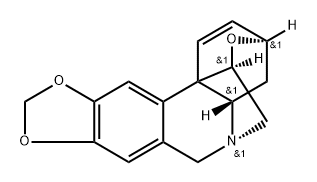 (5α,11R,13β,19α)-1,2-ジデヒドロ-3α,11-エポキシクリナン 化学構造式