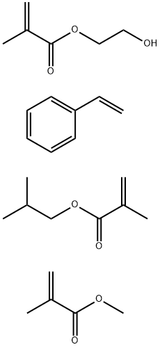 2-Propenoic acid, 2-methyl-, 2-hydroxyethyl ester, polymer with ethenylbenzene, methyl 2-methyl-2-propenoate and 2-methylpropyl 2-methyl-2-propenoate|