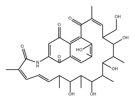 8-Deoxyrifamycin W Structure