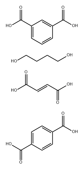 1,3-Benzenedicarboxylic acid, polymer with 1,4-benzenedicarboxylic acid,1,4-butanediol and (2E)-2-butenedioic acid Struktur