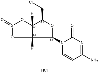 Cytidine, 5'-chloro-5'-deoxy-, cyclic 2',3'-sulfite, monohydrochloride (9CI)