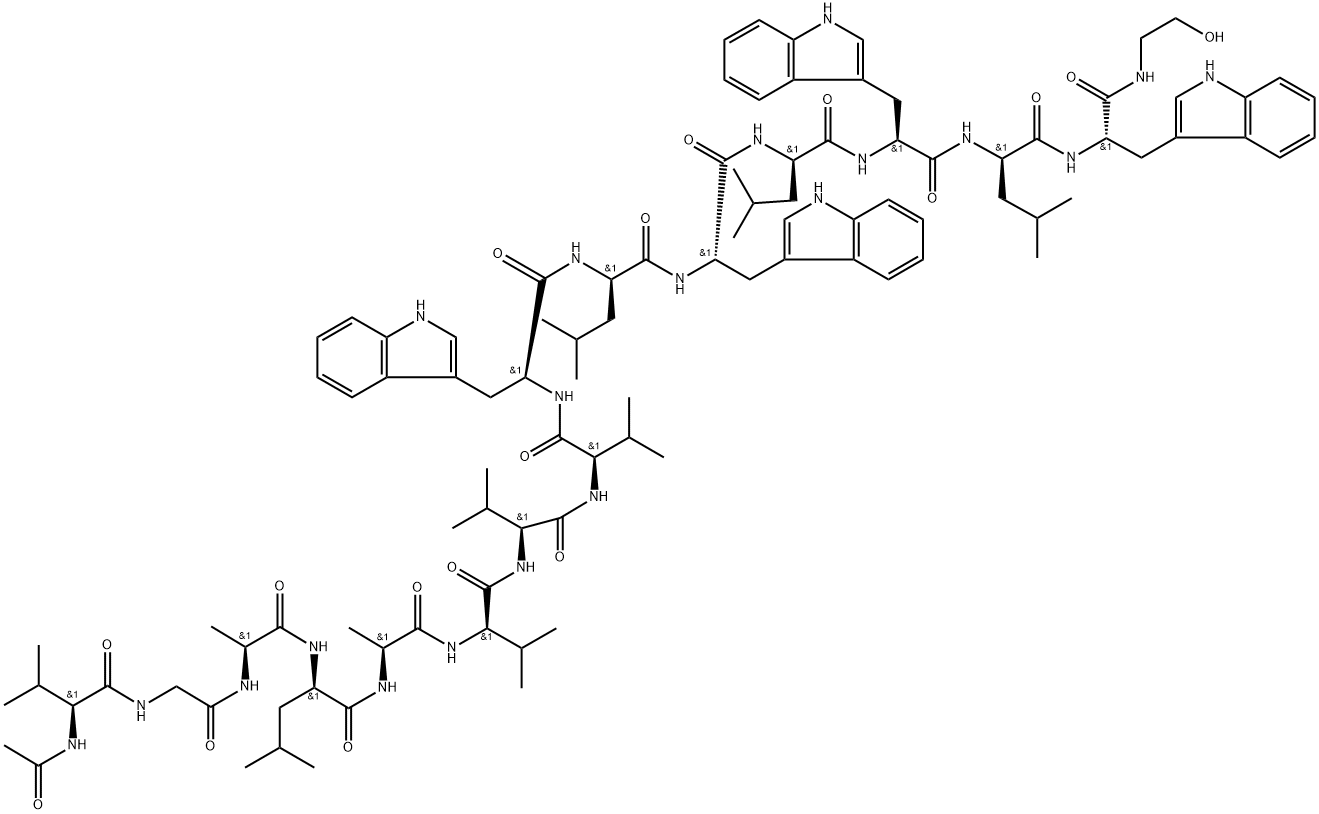N-acetylgramicidin 结构式