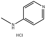 N-甲基吡啶-4-胺盐酸盐, 69658-90-8, 结构式